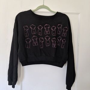 Cropped sweatshirt